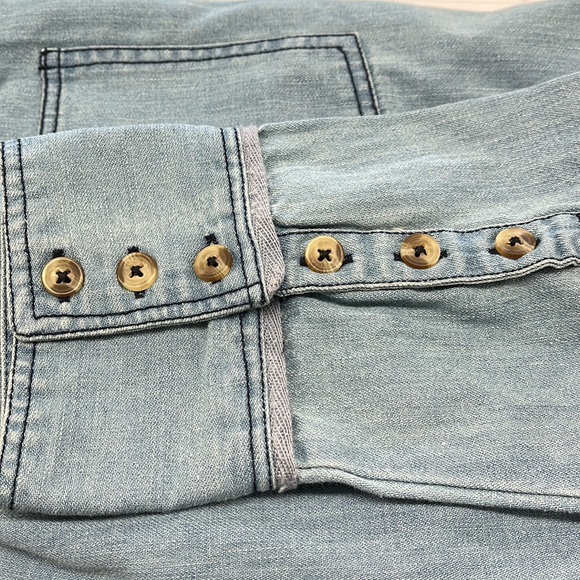 Free People Denim Fields Button-Down Shirt - Picture 11 of 15
